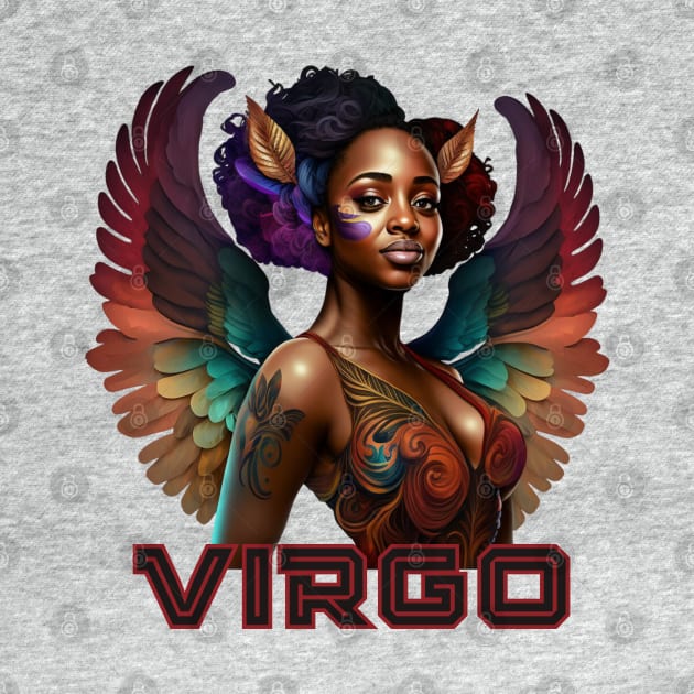 Black Virgo Zodiac Sign Woman by SassyElevate2